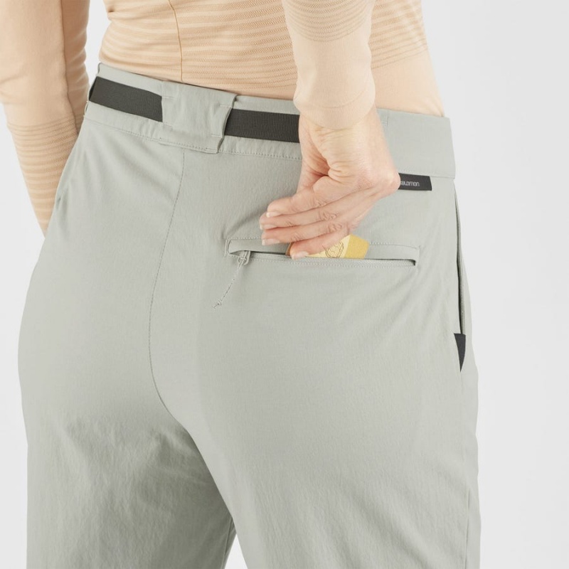 Pantalon Salomon OUTRACK Mujer Beige | EC3235PJJ