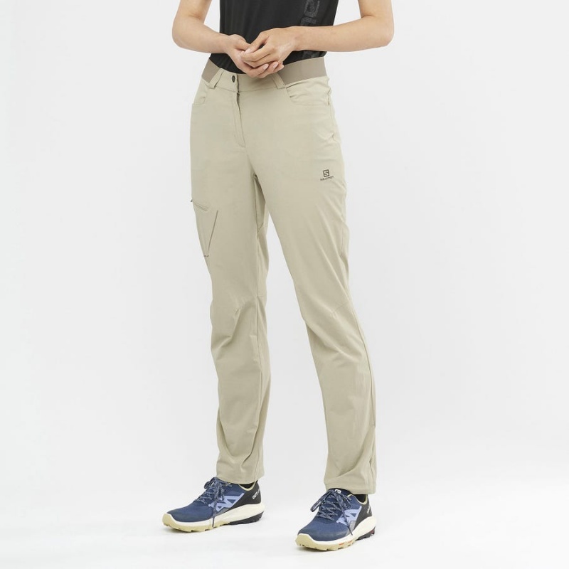 Pantalon Salomon WAYFARER Mujer Beige | EC3237AHK