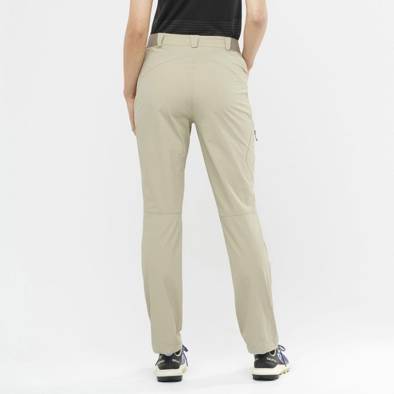 Pantalon Salomon WAYFARER Mujer Beige | EC3237AHK