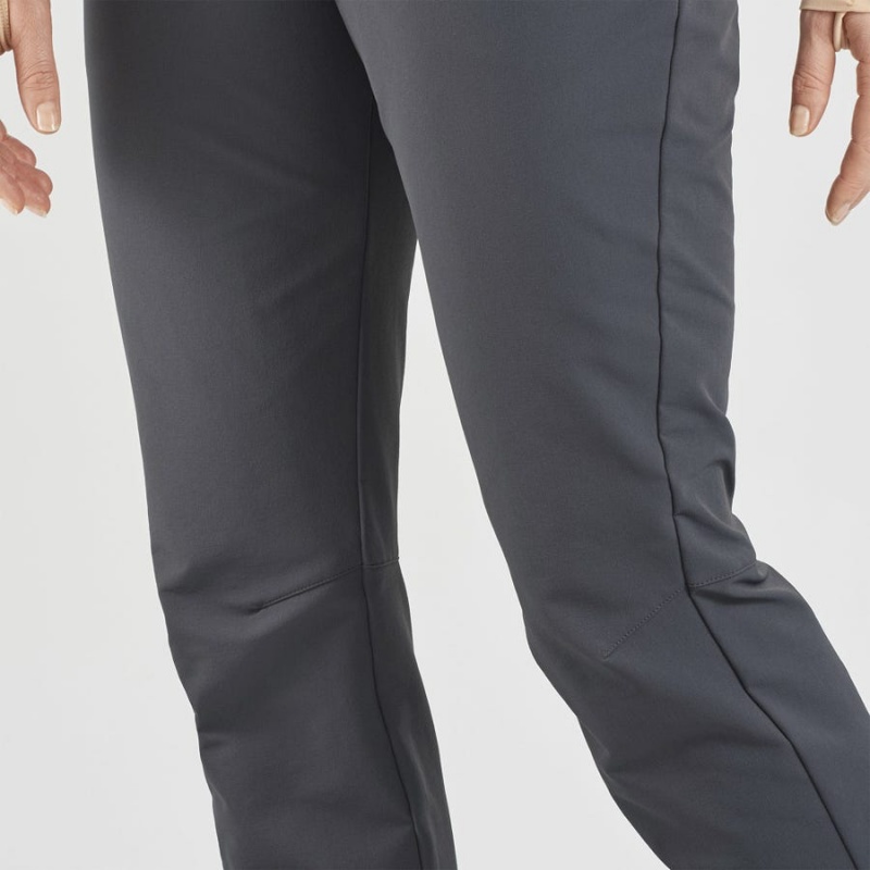 Pantalon Salomon WAYFARER STRAIGHT WARM Mujer Gris | EC3231YXF