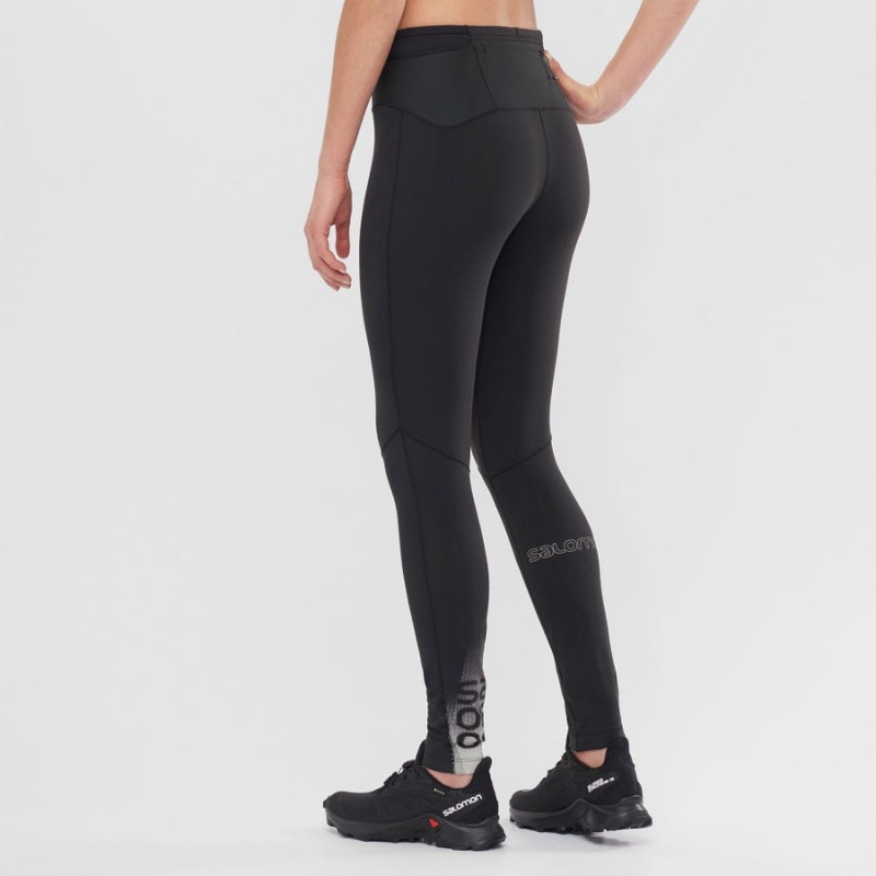 Pantalon Salomon XA WARM Mujer Negras | EC3253QMA