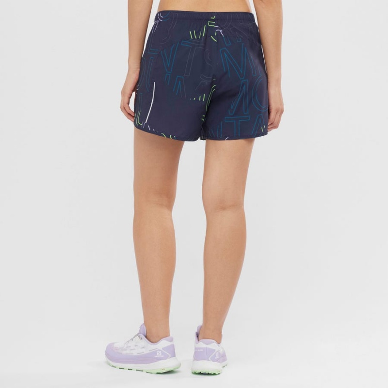 Short Salomon AGILE Mujer Azules | EC3269KOR