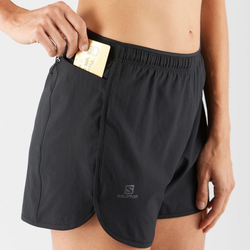 Short Salomon AGILE Mujer Negras | EC3267HAP