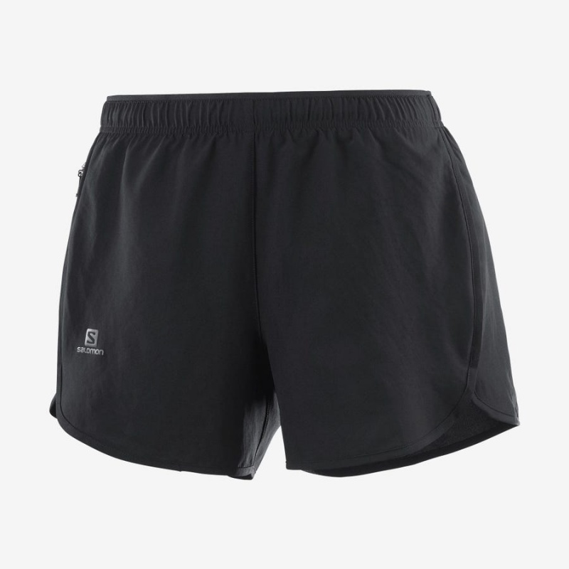 Short Salomon AGILE Mujer Negras | EC3267HAP