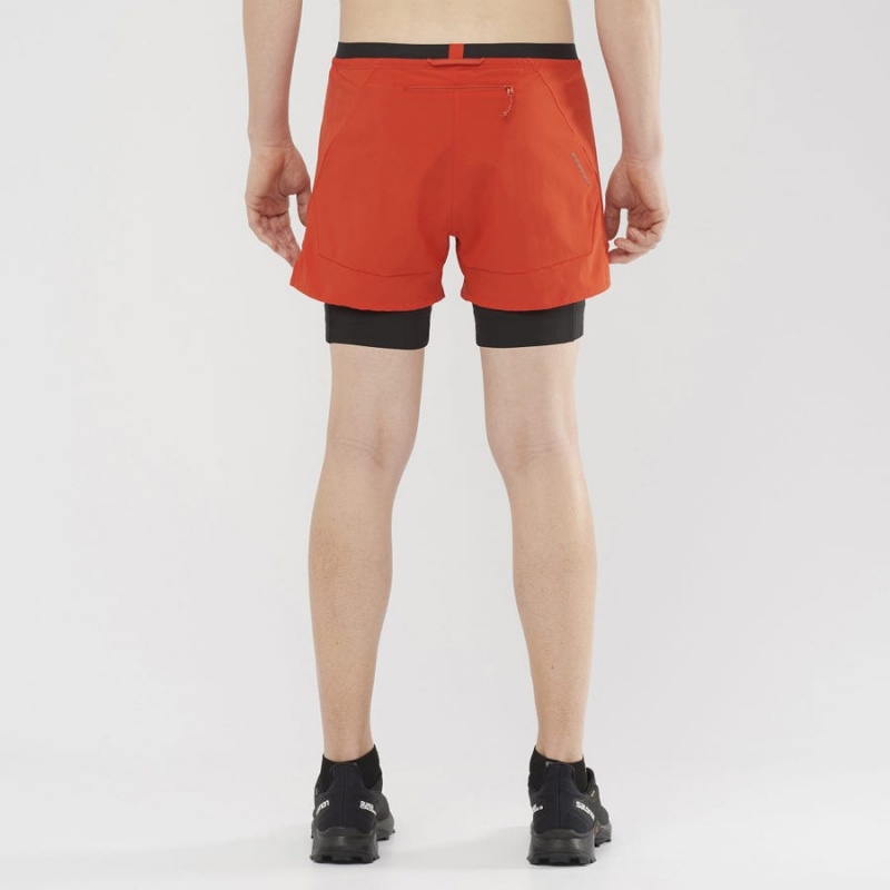 Short Salomon CROSS 2IN1 Hombre Naranjas | EC2465LIS