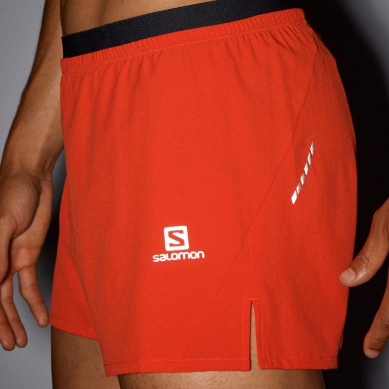 Short Salomon CROSS 3'' Hombre Naranjas | EC2451YXF