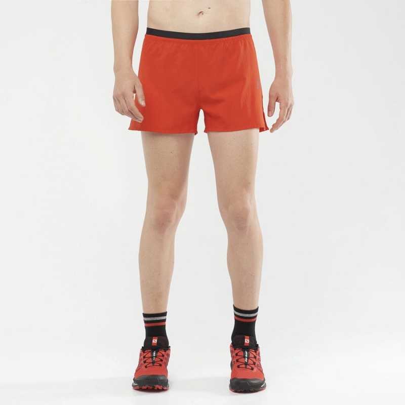 Short Salomon CROSS 3'' Hombre Naranjas | EC2451YXF