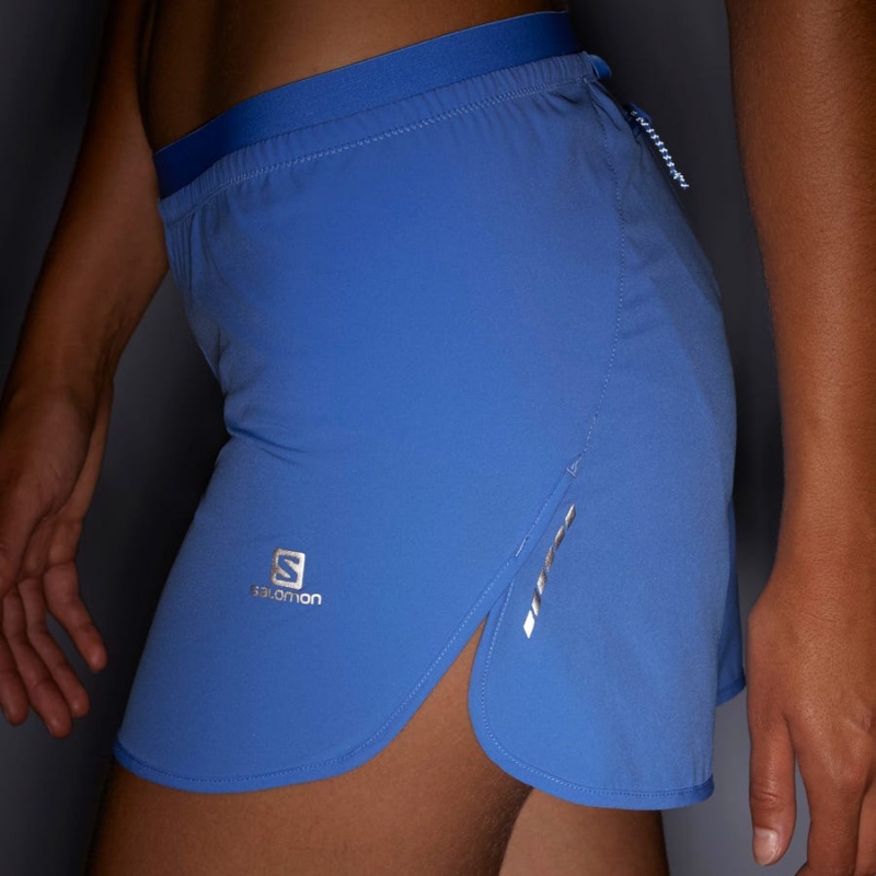 Short Salomon CROSS 3'' Mujer Azules | EC3277MQZ