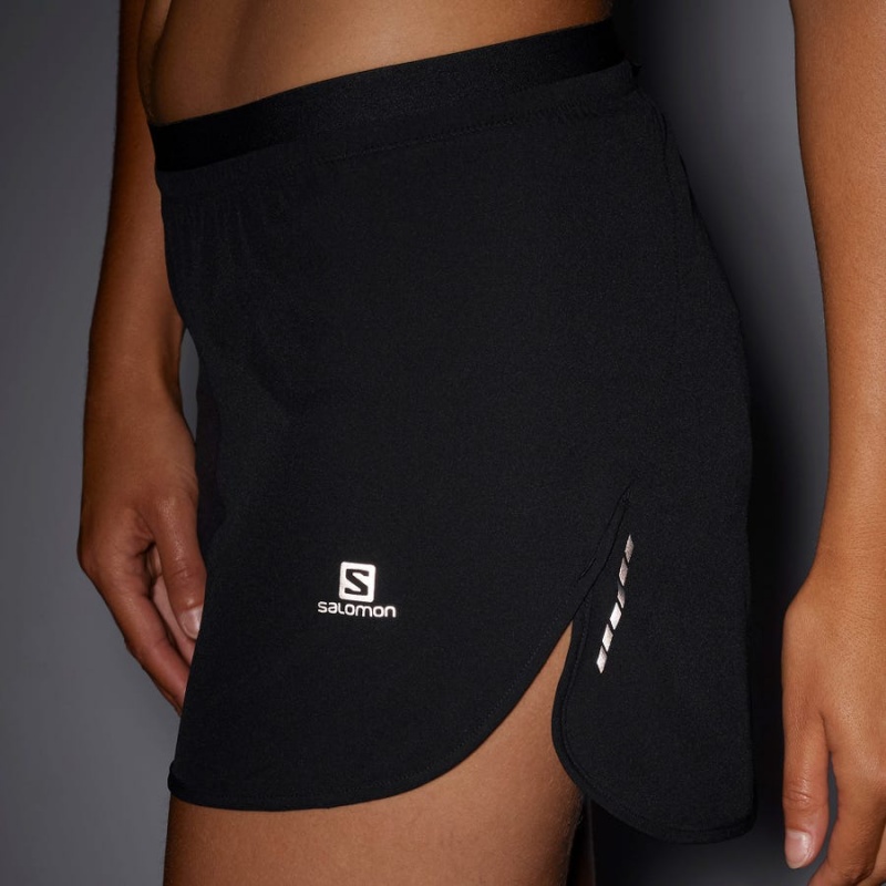 Short Salomon CROSS 3'' Mujer Negras | EC3274VRW