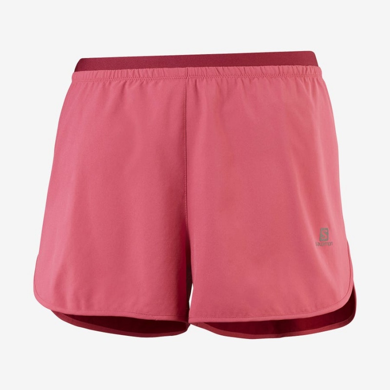 Short Salomon CROSS 3\'\' Mujer Rojas | EC3276NWY