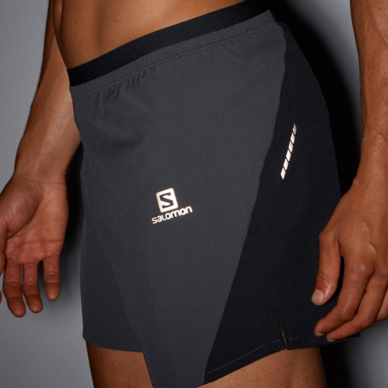 Short Salomon CROSS 5'' Hombre Gris | EC2459DFM