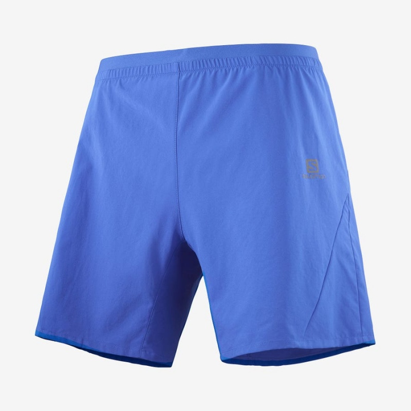 Short Salomon CROSS 7\'\' Hombre Azules | EC2461GSO