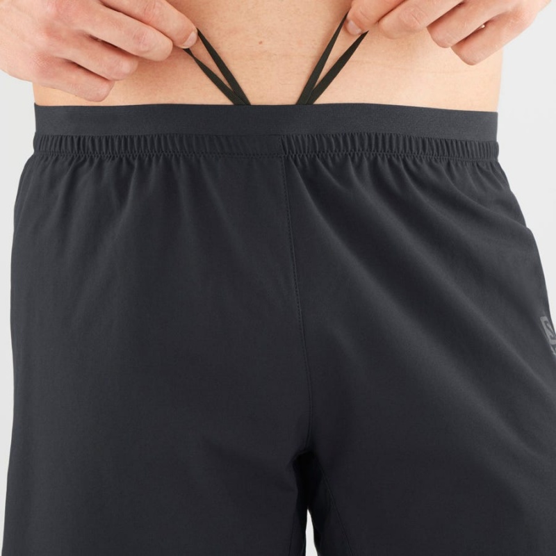 Short Salomon CROSS 7'' Hombre Negras | EC2462HAP