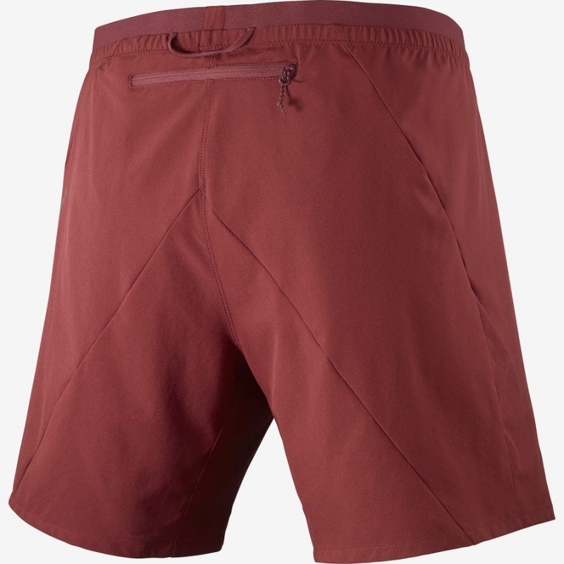 Short Salomon CROSS 7'' Hombre Rojas | EC2460FDN