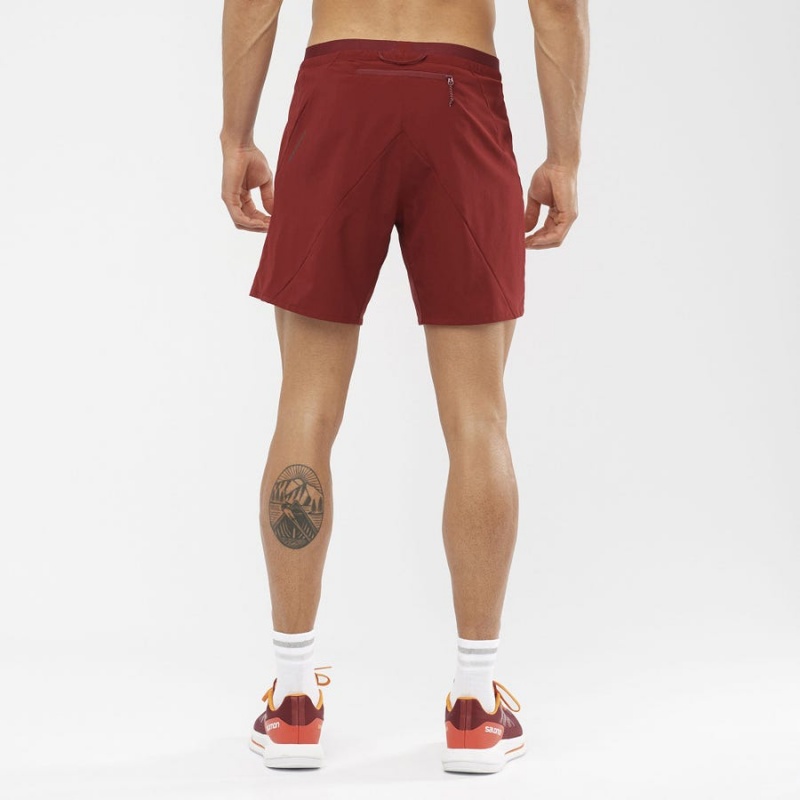 Short Salomon CROSS 7'' Hombre Rojas | EC2460FDN