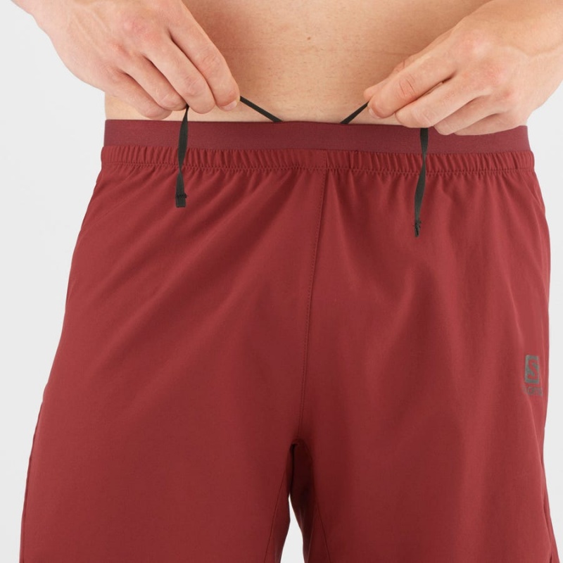 Short Salomon CROSS 7'' Hombre Rojas | EC2460FDN