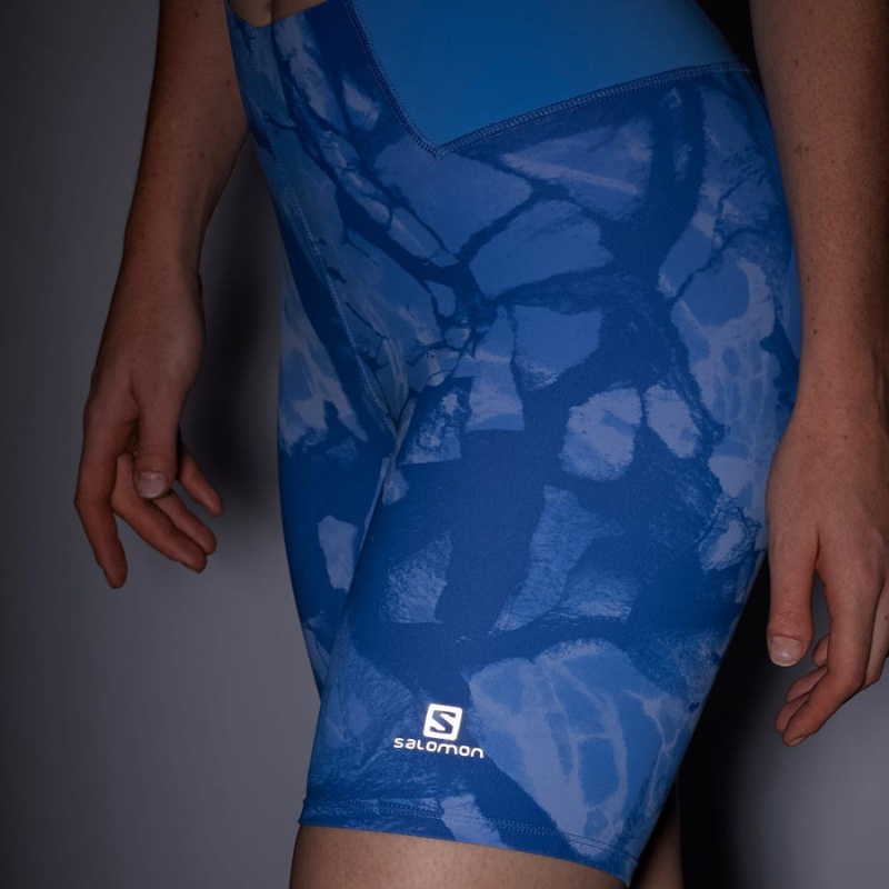 Short Salomon CROSS MULTI 7'' Mujer Azules | EC3261JPQ