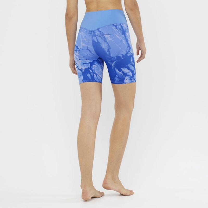 Short Salomon CROSS MULTI 7'' Mujer Azules | EC3261JPQ