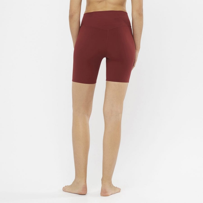 Short Salomon CROSS MULTI 7'' Mujer Rojas | EC3260HAP