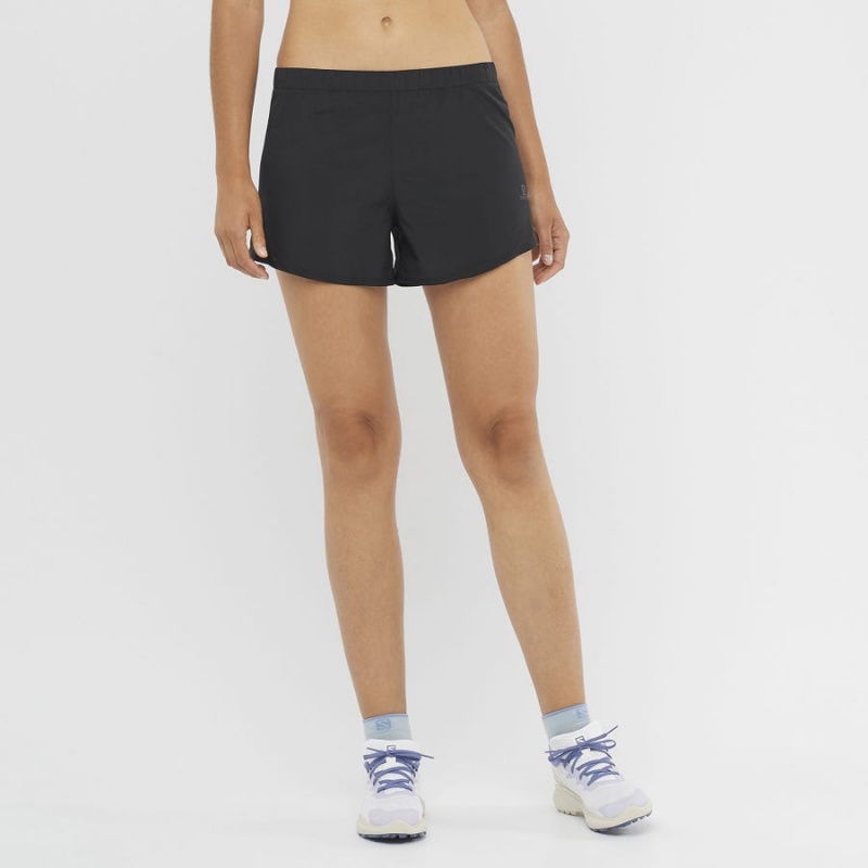 Short Salomon CROSS REBEL 4'' Mujer Negras | EC3271ZUT