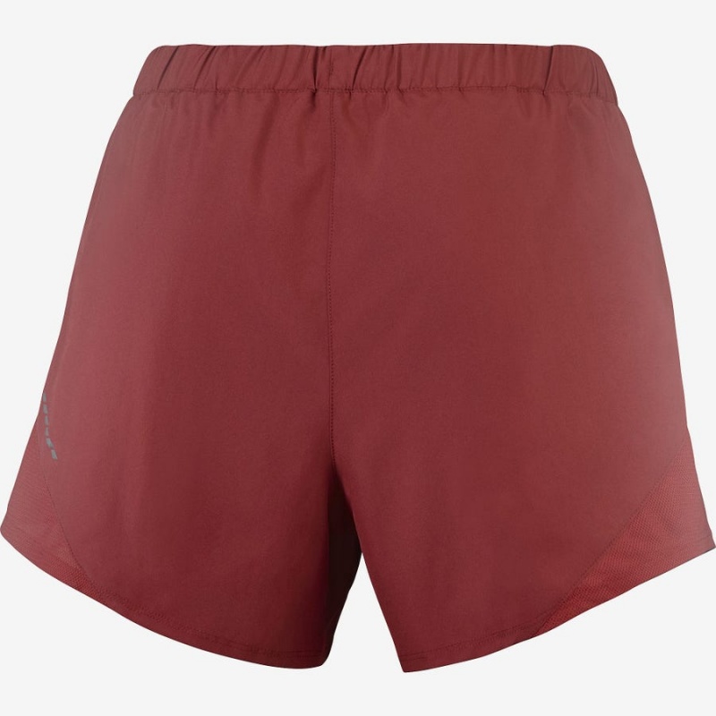 Short Salomon CROSS REBEL 4'' Mujer Rojas | EC3273CTV