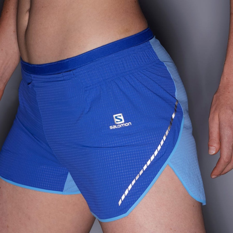 Short Salomon SENSE AERO 3'' Mujer Azules | EC3286OKI