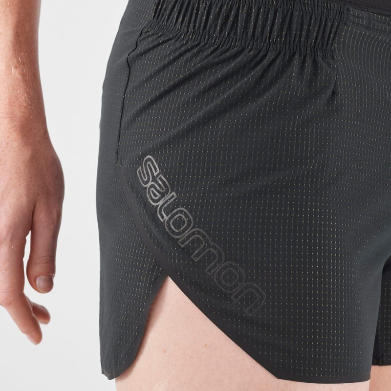 Short Salomon SENSE AERO 3'' Mujer Negras | EC3285ILH