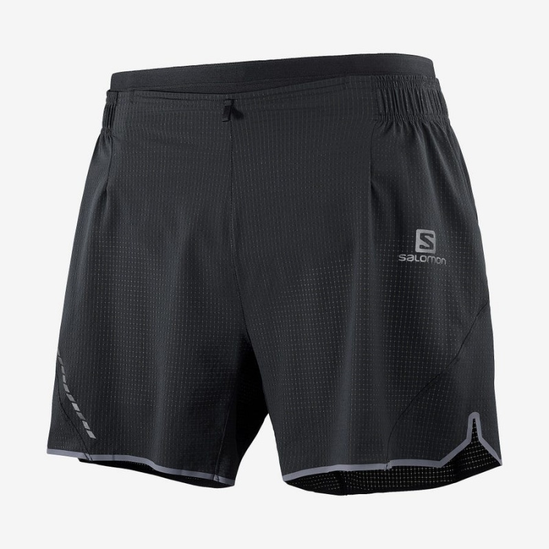 Short Salomon SENSE AERO 5\'\' Hombre Negras | EC2467XYU