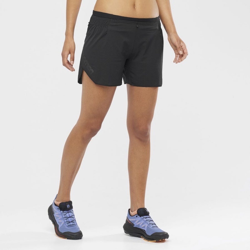 Short Salomon SENSE AERO 5'' Mujer Negras | EC3287PJJ