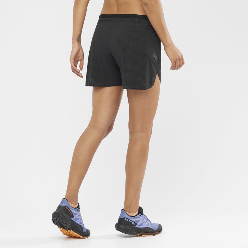 Short Salomon SENSE AERO 5'' Mujer Negras | EC3287PJJ