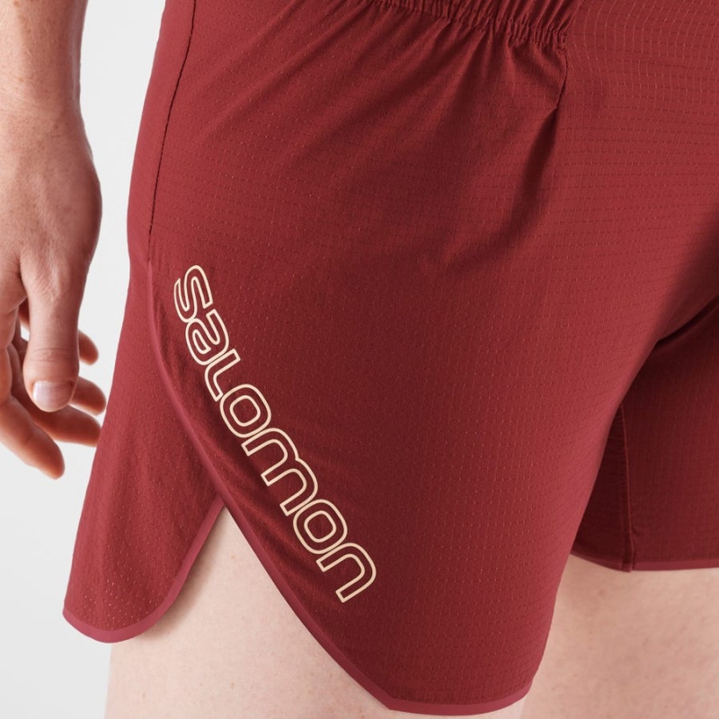 Short Salomon SENSE AERO 5'' Mujer Rojas | EC3288AHK