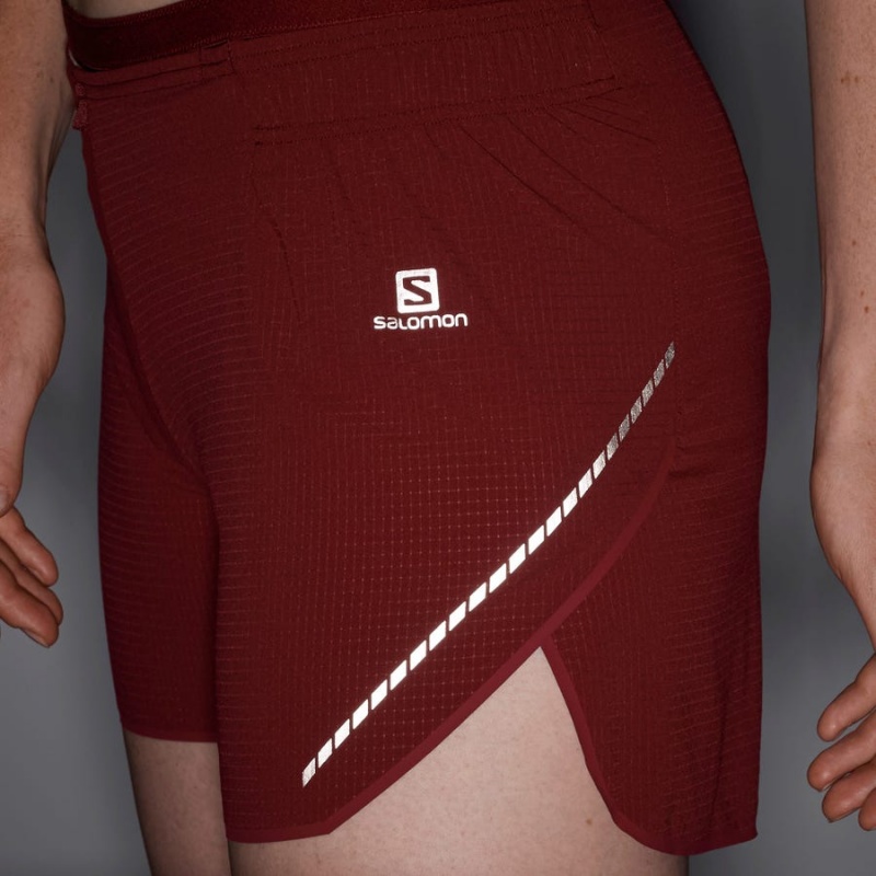 Short Salomon SENSE AERO 5'' Mujer Rojas | EC3288AHK