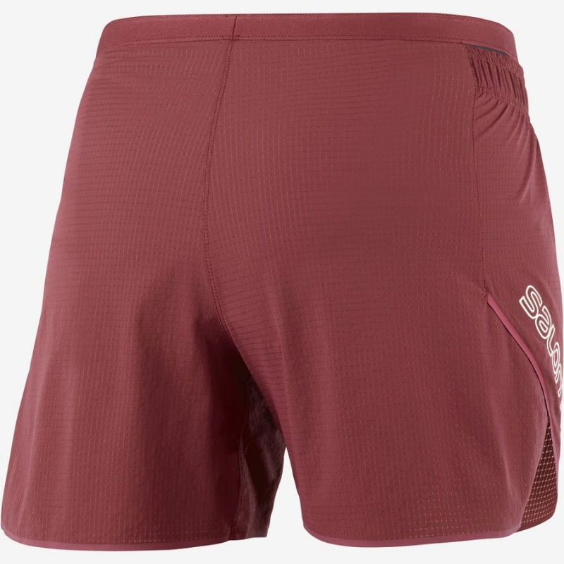 Short Salomon SENSE AERO 5'' Mujer Rojas | EC3288AHK