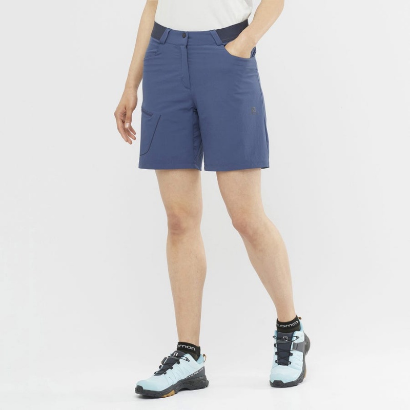 Short Salomon WAYFARER Mujer Azul Marino | EC3266GSO