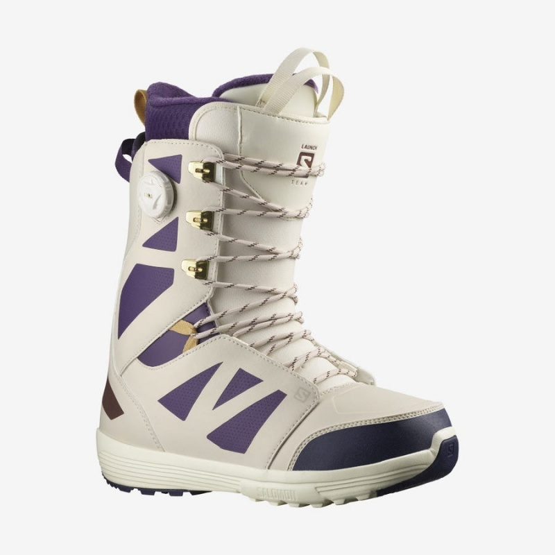 Ski Boots Salomon LAUNCH LACE SJ BOA TEAM Hombre Beige | EC2747HAP