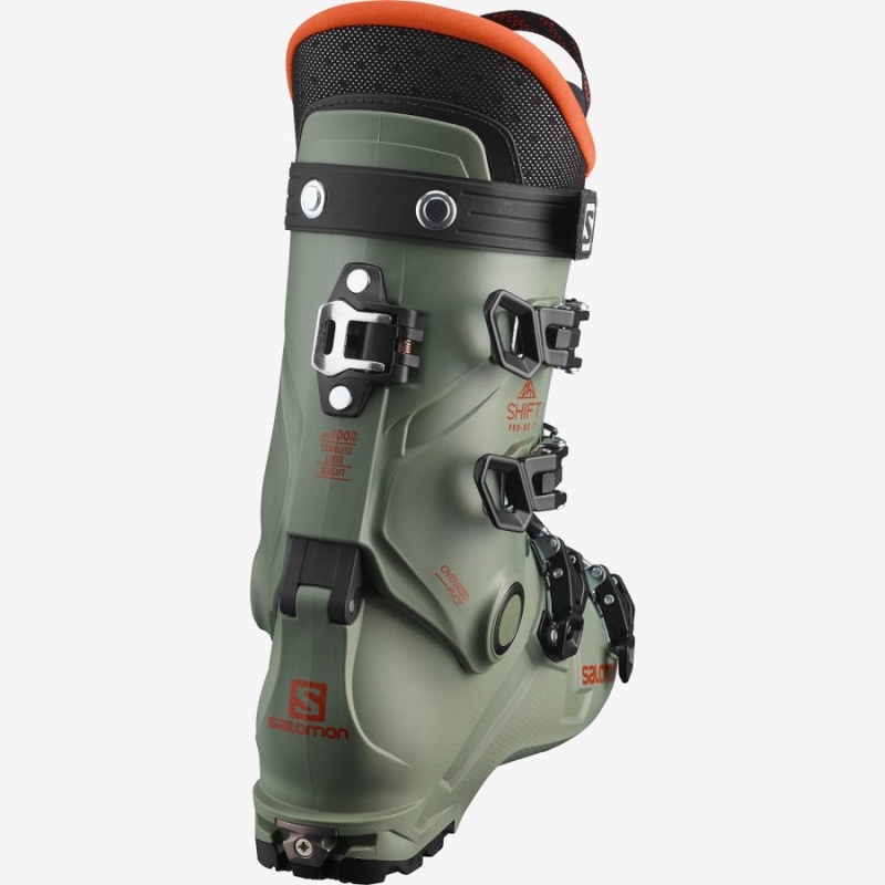 Ski Boots Salomon SHIFT PRO 80T AT Niños Verde Oliva | EC3625JPQ