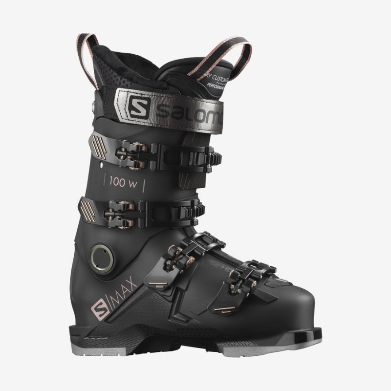 Ski Boots Salomon S/MAX 100 Mujer Negras | EC3558ZUT