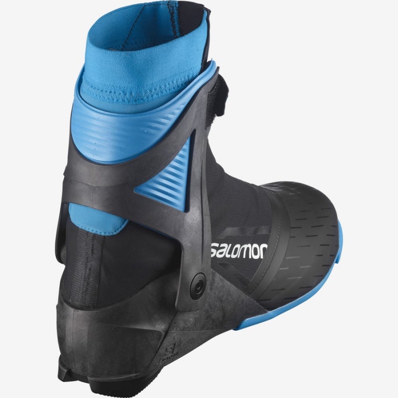 Ski Boots Salomon S/MAX CARBON SKATE MV PROLINK Hombre Negras Azules | EC2738FDN