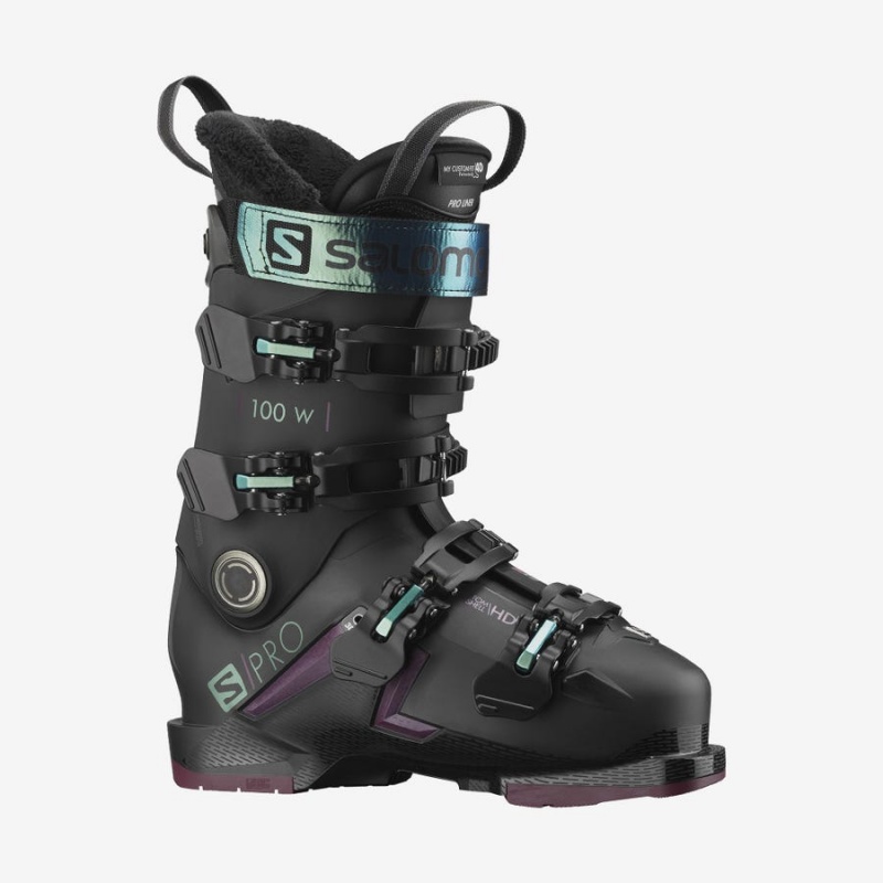 Ski Boots Salomon S/PRO 100 Mujer Negras | EC3557LIS