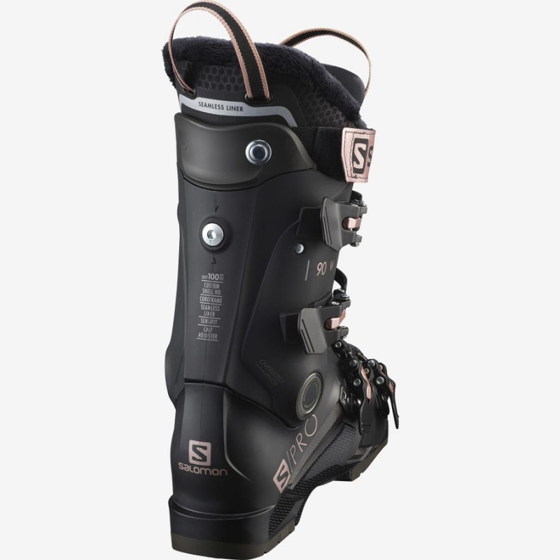 Ski Boots Salomon S/PRO 90 Mujer Negras Doradas | EC3555JPQ