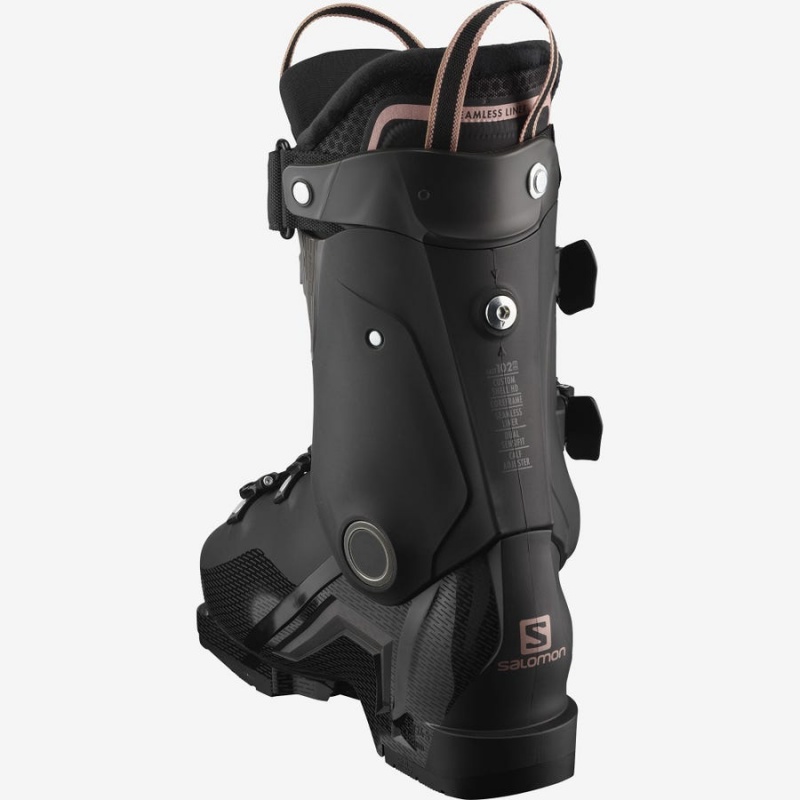 Ski Boots Salomon S/PRO HV 100 Mujer Negras Rosas Doradas | EC3556KOR