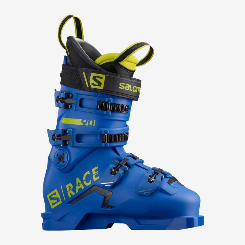 Ski Boots Salomon S/RACE 90 Niños Azules Verde Negras | EC3623GSO