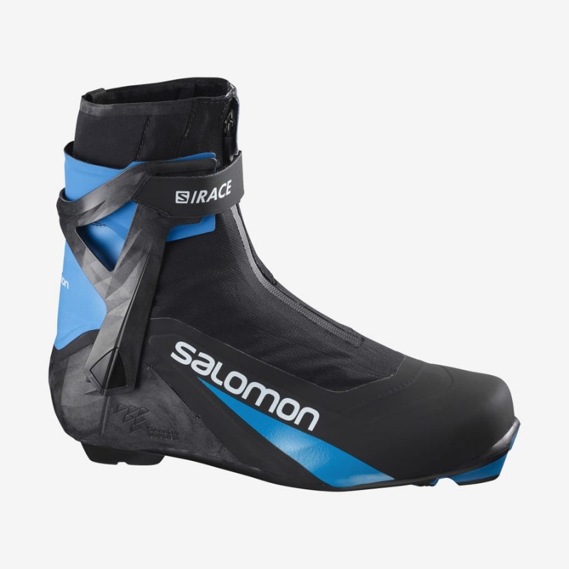 Ski Boots Salomon S/RACE CARBON SKATE PROLINK Mujer Negras Azules | EC3565QMA