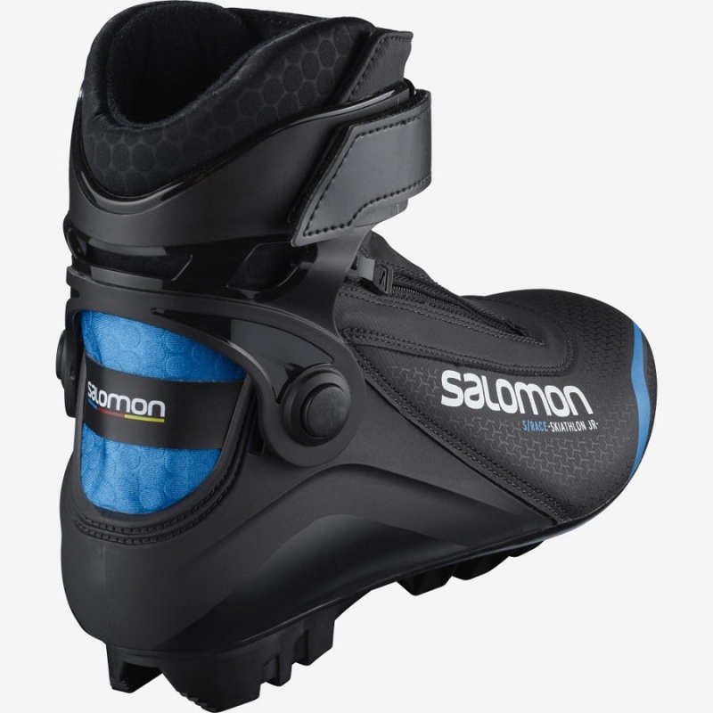 Ski Boots Salomon S/RACE SKIATHLON PILOT JUNIOR Niños Negras Azules | EC3607JPQ