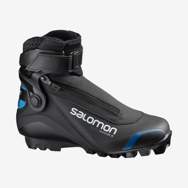 Ski Boots Salomon S/RACE SKIATHLON PILOT JUNIOR Niños Negras Azules | EC3607JPQ