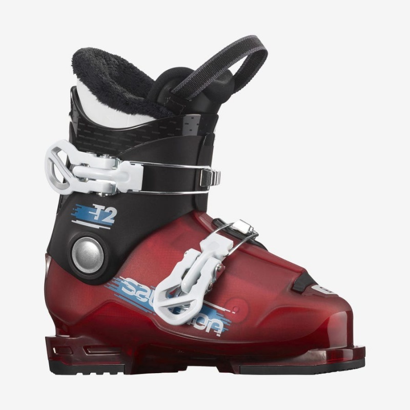 Ski Boots Salomon T2 RT Niños Negras Rojas Blancas | EC3614BEX