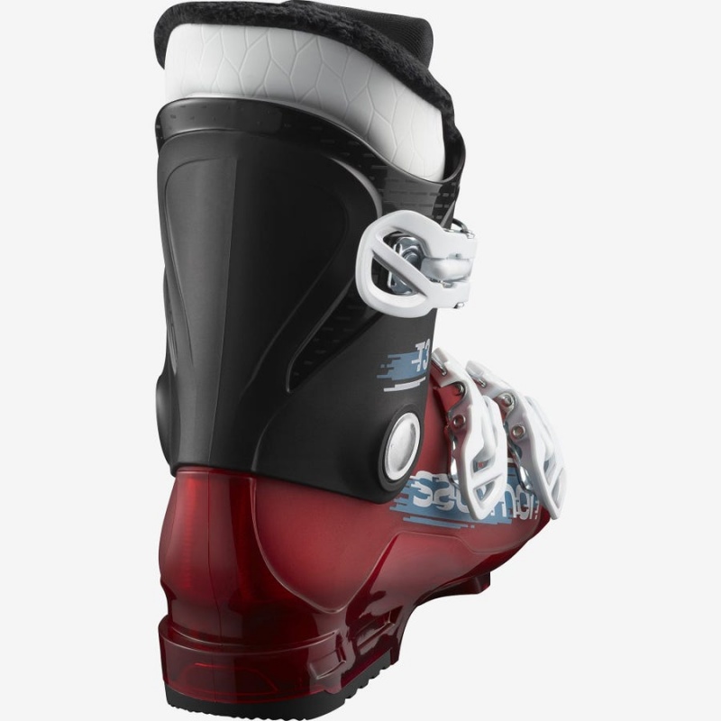 Ski Boots Salomon T3 RT Niños Negras Rojas Blancas | EC3617QMA