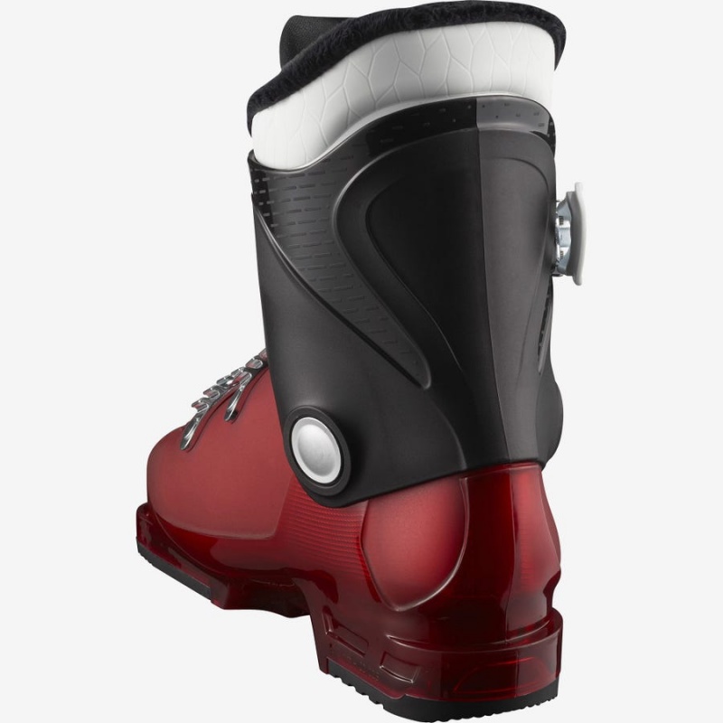 Ski Boots Salomon T3 RT Niños Negras Rojas Blancas | EC3617QMA