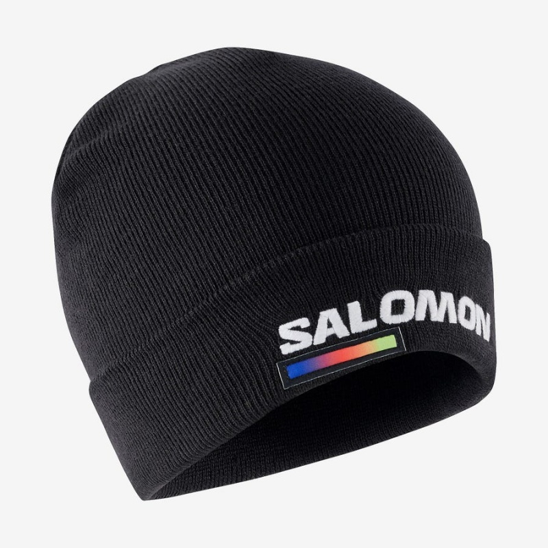 Sombreros Salomon OUTLIFE LOGO Hombre Negras | EC2637JPQ