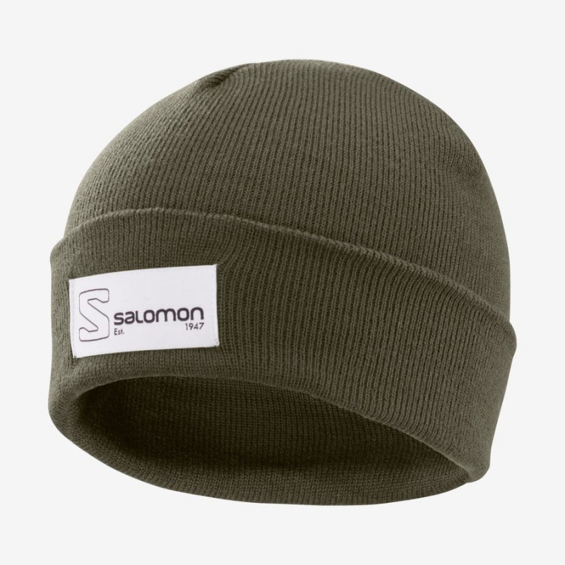 Sombreros Salomon OUTLIFE LOGO Hombre Verde Oliva | EC2635GSO